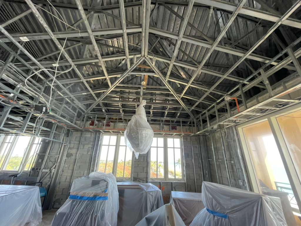 Construction ceiling framing — JMF general construction